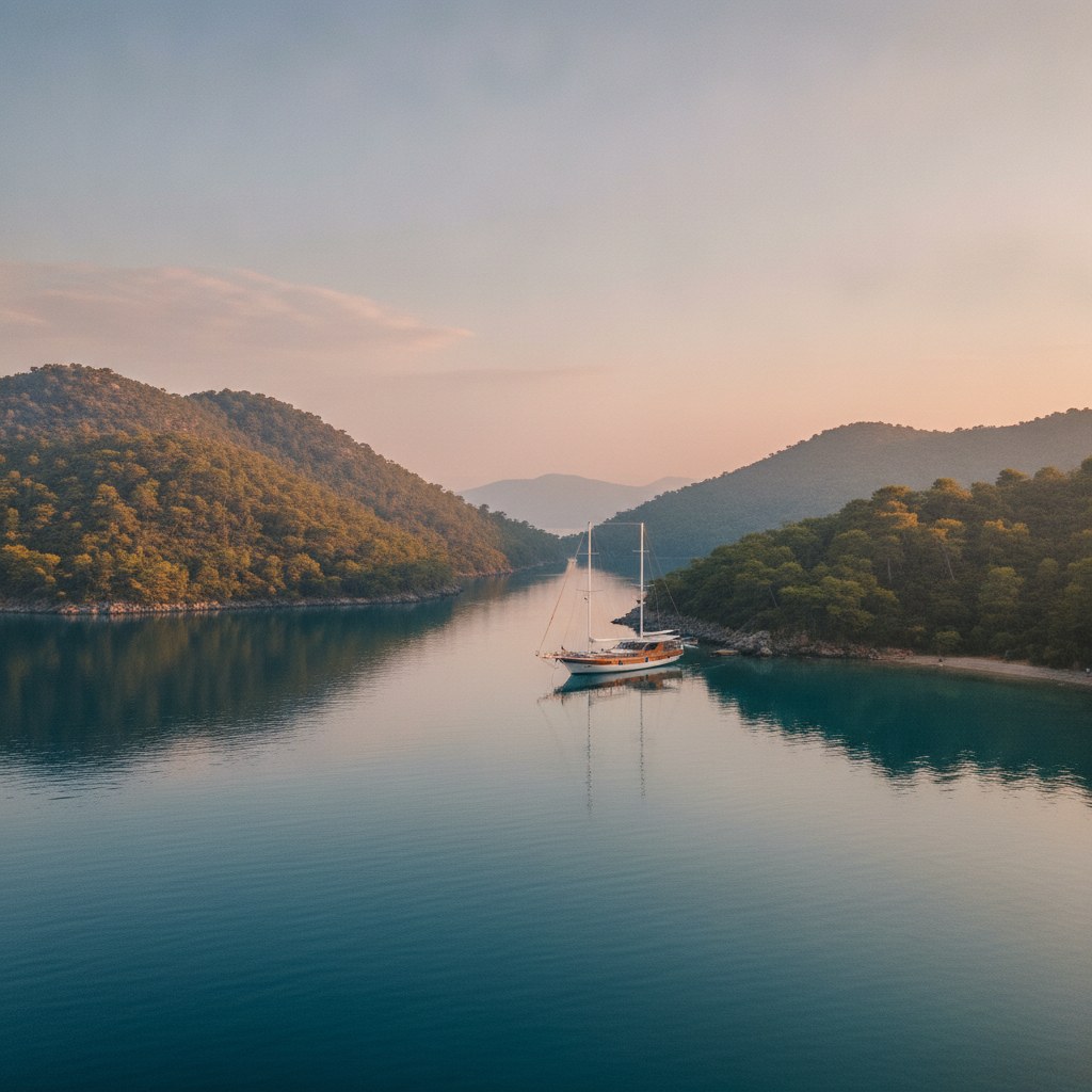 Fethiye körfezinde sakin bir koy