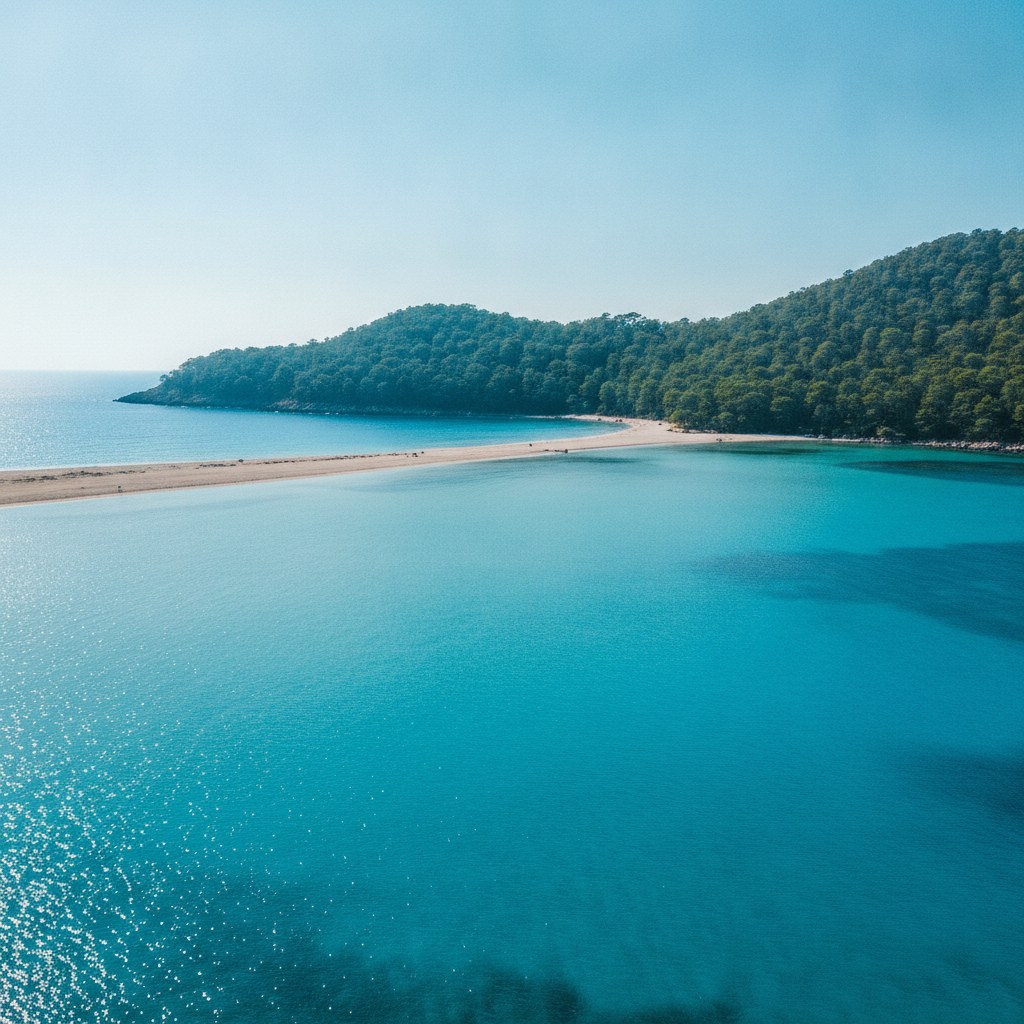 Ölüdeniz lagününün turkuaz suları